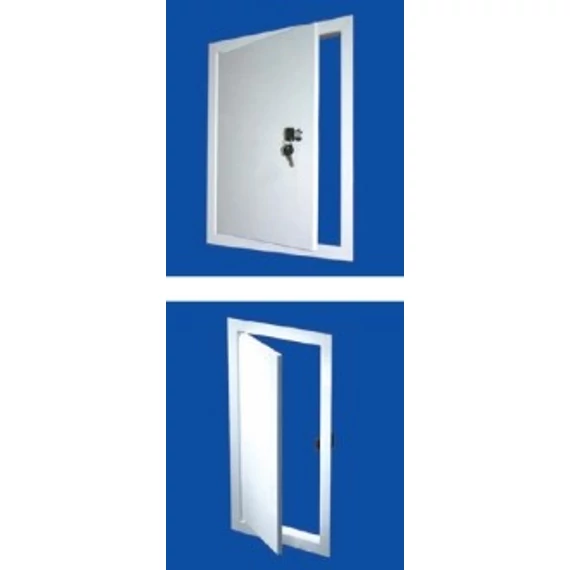 DMZ 250x250 Fém ellenőrző ablak, zárható