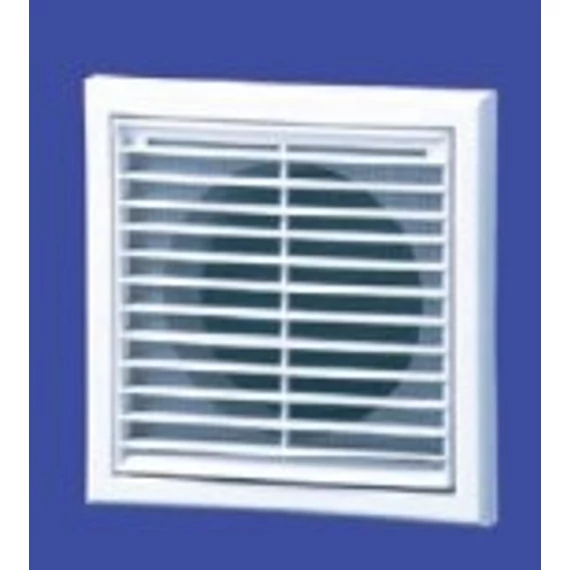 MV 101V Műanyag szellőzőrács csőcsatlakozóval, vízszintes rácsozással