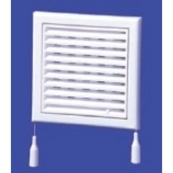 MV 100R Műanyag szellőzőrács szabályozható zsaluval