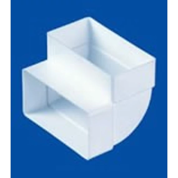 5252 90°-os függőleges könyök laposcsatornához 55x110