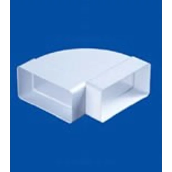 5251 90°-os vízszintes könyök laposcsatornához 55x110